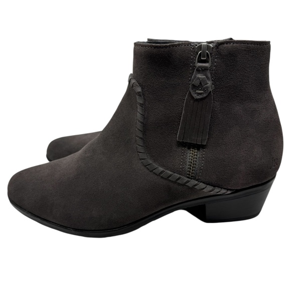 Jack Rogers Dylan Suede Charcoal Gray Booties - Picture 2 of 12